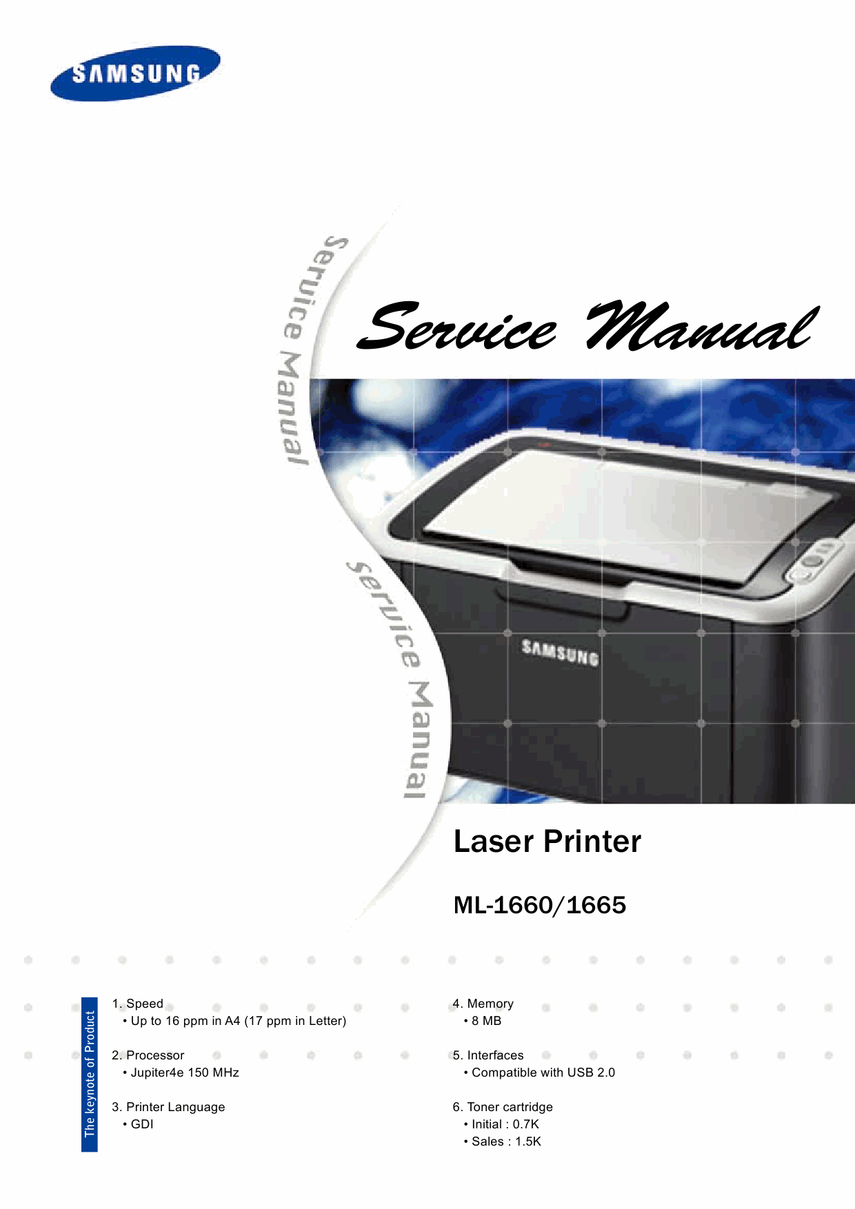Samsung Laser-Printer ML-1660 1665 Service Manual-1